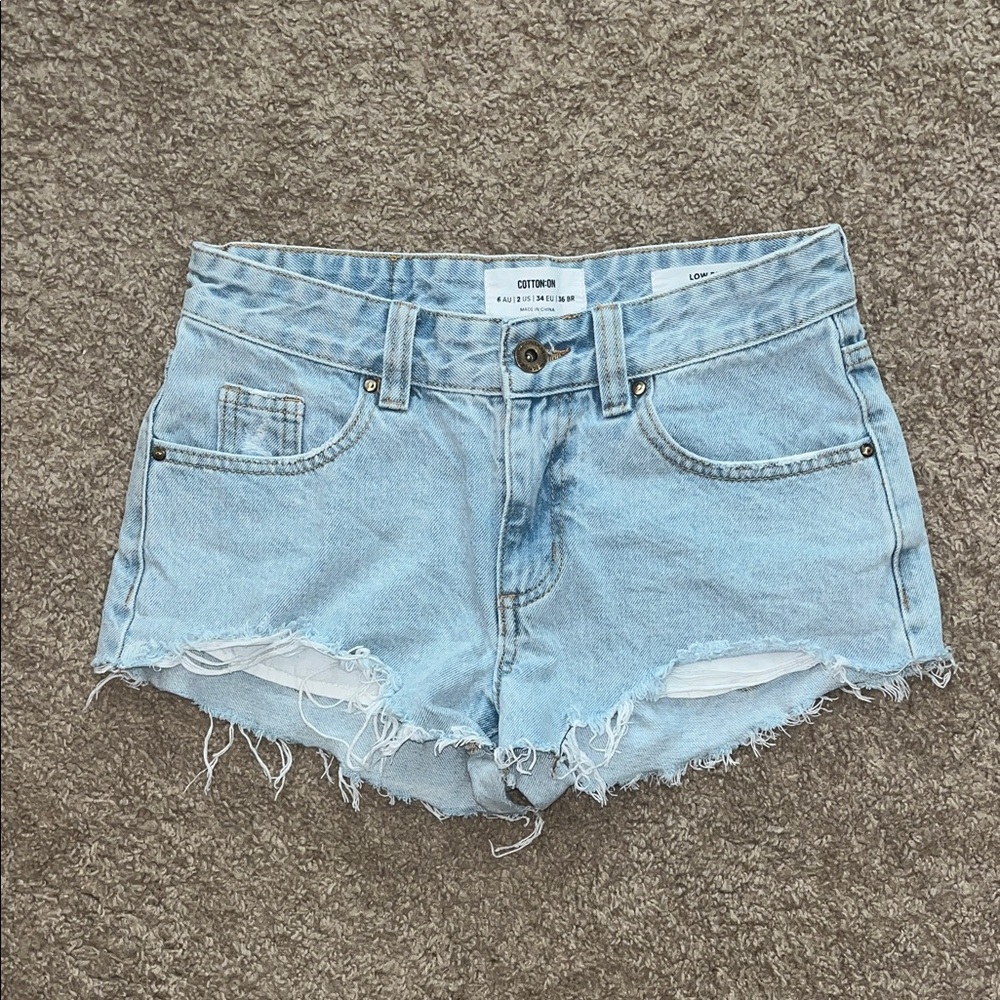 Cotton On low rise denim shorts